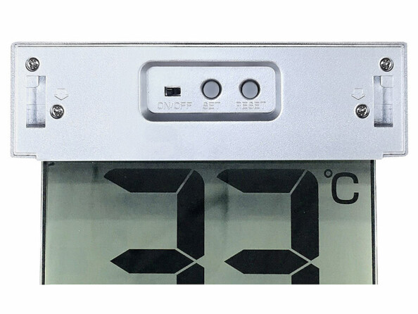 Thermomètre numérique solaire pour fenêtre
