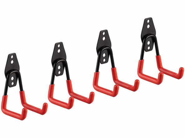 4 petits crochets muraux vus de 3/4 face