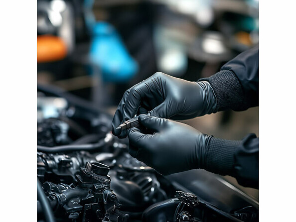 gants non poudrés nitrile jetables