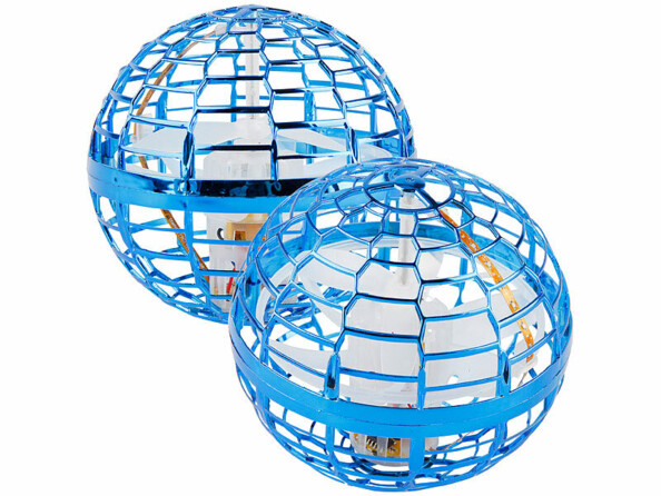 2 balles volantes ovnis LED RVB de la marque Playtastic
