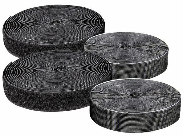 Pack de 2 bandes à scratch autocollantes 25 mm x 8 m de la marque PEARL