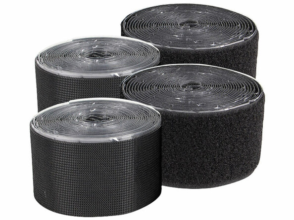 Pack de 2 bandes à scratch autocollantes 50 mm x 4 m de la marque PEARL