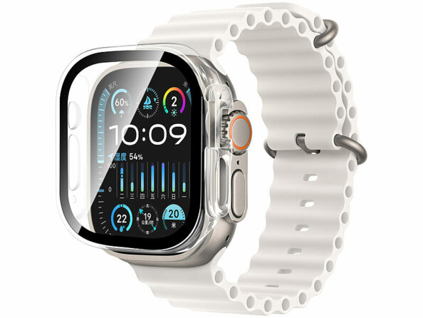 coque protection d’écran verre trempé pour Apple Watch Series 1/2 49 mm