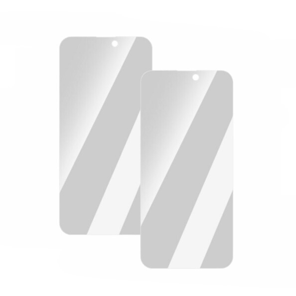 2 films de protection en verre trempé pour iPhone 15 Plus