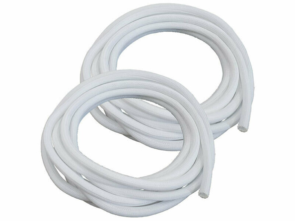 2 gaines à fermeture auto pour câble coloris blanc 8 m