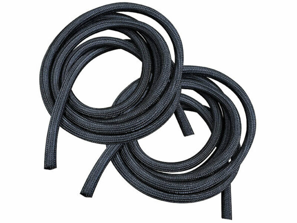 2 gaines tressées auto fermante pour cables electriques 5m