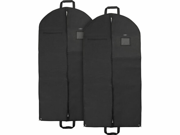 2 housses pliables pour vêtements - 120 x 60 cm vues de face