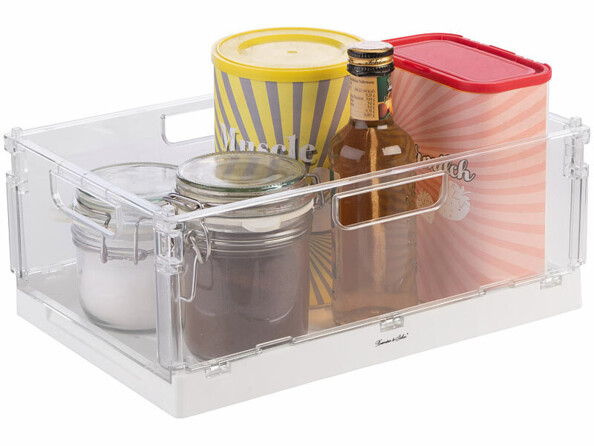 organisateur pliable transparent pour réfrigérateur
