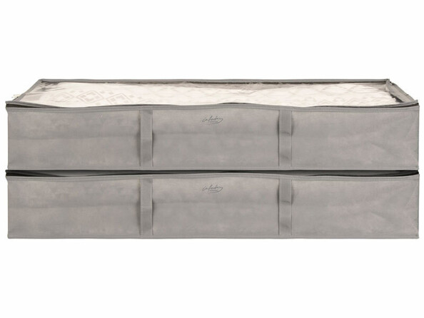 2 sacs de rangement sous lit avec poignées 90 L