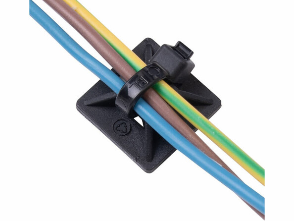 collier de serrage avec support adhesif