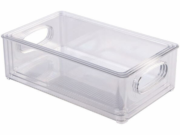 3 boîtes de rangement empilables pour réfrigérateur