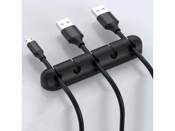 support autocollant pour 5 câbles