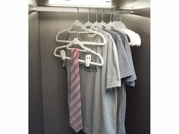 30 cintres effet velours avec clips