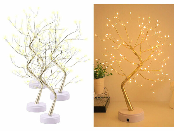 Pack de 4 arbres lumineux LED 53 cm de la marque Lunartec