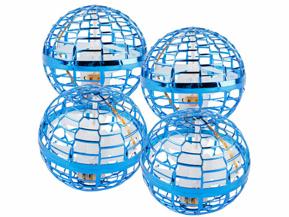 4 balles volantes ovnis LED RVB de la marque Playtastic