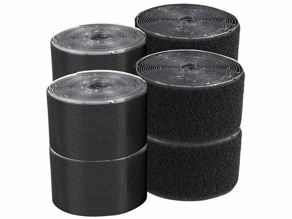 Pack de 4 bandes à scratch autocollantes 50 mm x 4 m de la marque PEARL