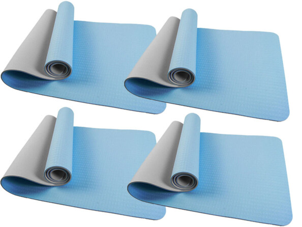 Tapis de yoga et de gymnastique double face en TPE 183 x 61 cm