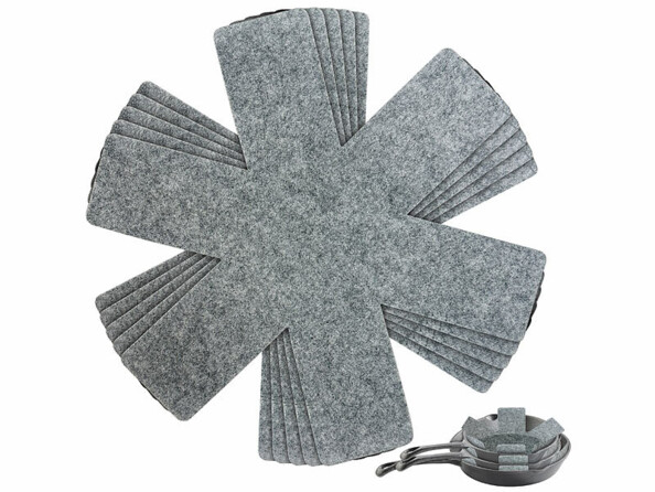 5 protections pour poêle et casseroles en feutre Ø 32 cm