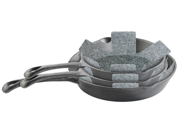 5 protèges poêles et casseroles en feutre Ø 32 cm