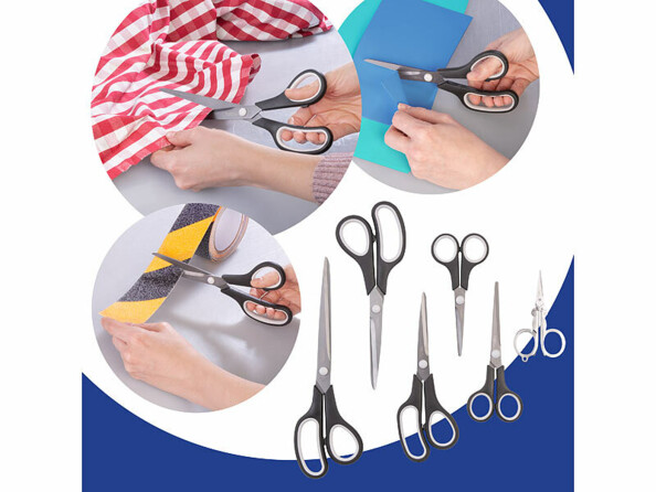 6 paires de ciseaux revêtement titane