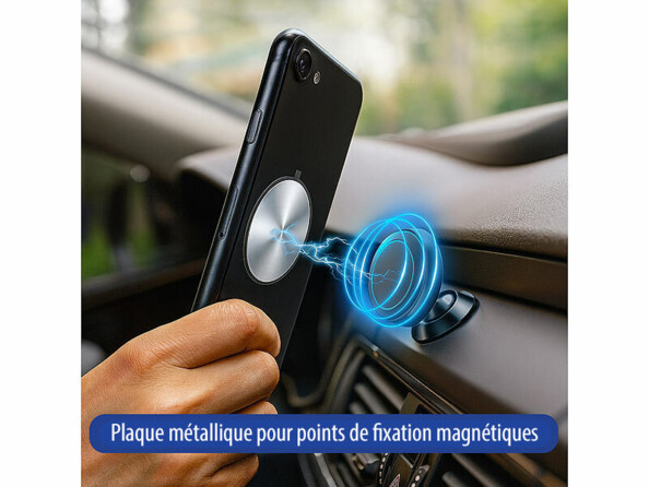 Plaques magnétiques pour coques smartphone