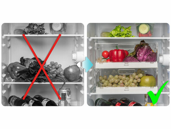 organisateur pliable pour frigo