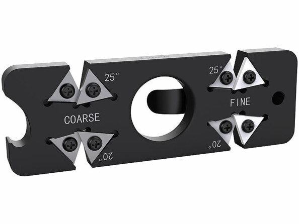 affuteurl de poche pour couteaux avec décapsuleur et clip ceinture