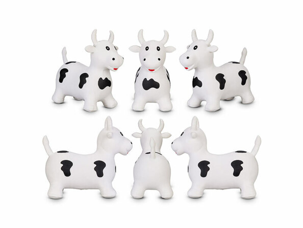 Animal sauteur vache avec pompe à air