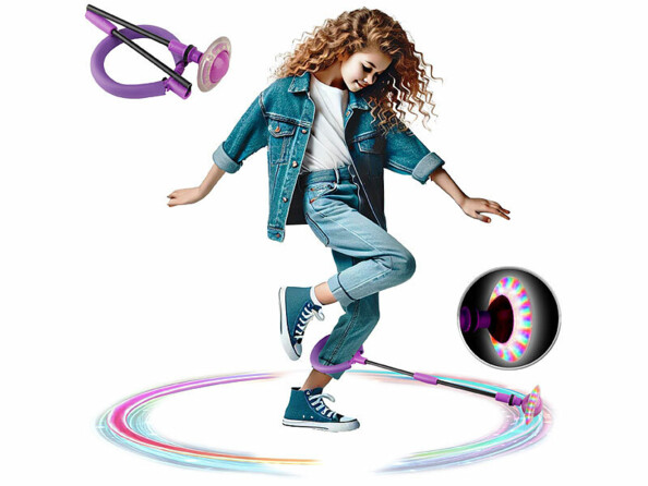 Anneau de saut de cheville à LED