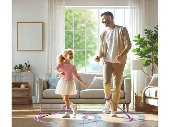 Anneau de saut de cheville à LED