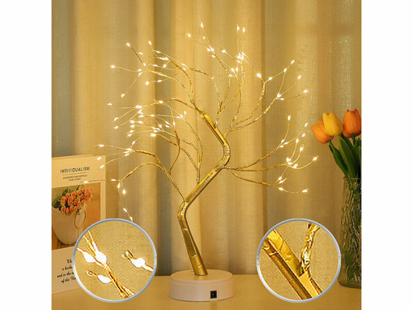 Arbre lumineux LED 53 cm à piles / USB