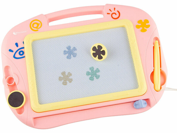 Ardoise magique avec stylo et tampons