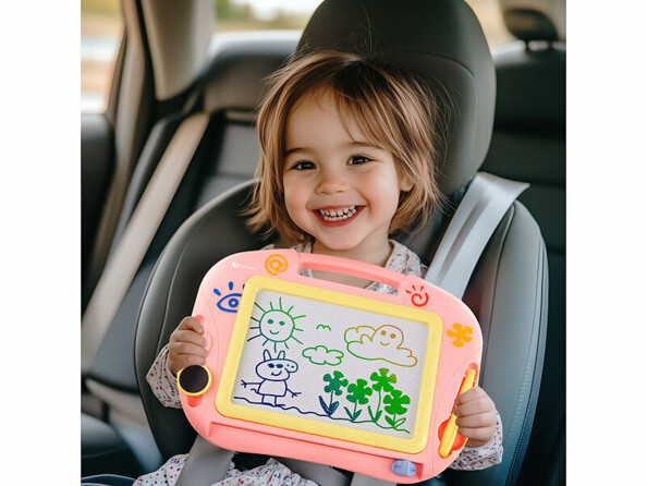 Ardoise magique avec stylo et tampons