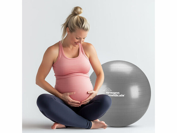 Ballon de grossesse 65 cm gris