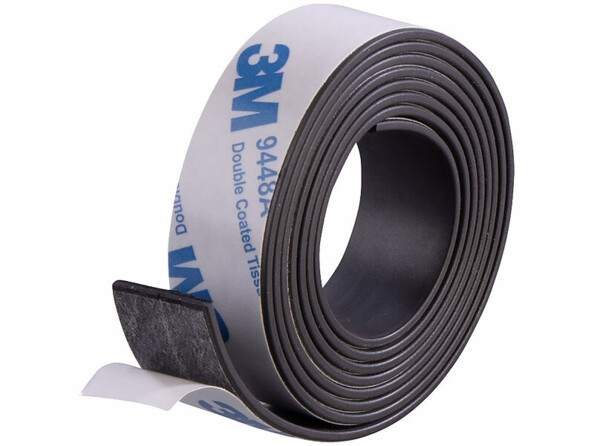 Bande magnétique autocollante A+B 1 m x 15 mm