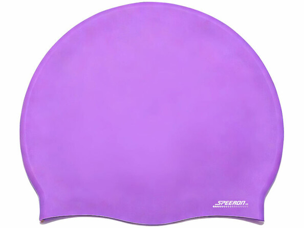 bonnet de bain en silicone pour enfant violet