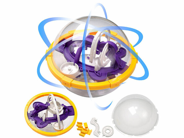 Sphère labyrinthe 3D à assembler - Ø 13 cm