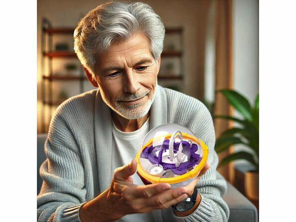 Sphère labyrinthe 3D à assembler - Ø 13 cm