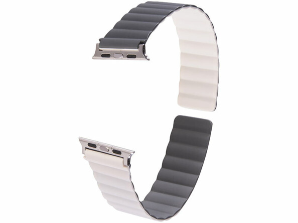 Bracelet pour Apple Watch 42/44/45/49 mm - coloris beige / gris