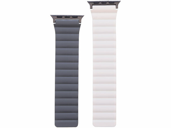 Bracelet pour Apple Watch 38/40/41 mm - coloris beige / gris