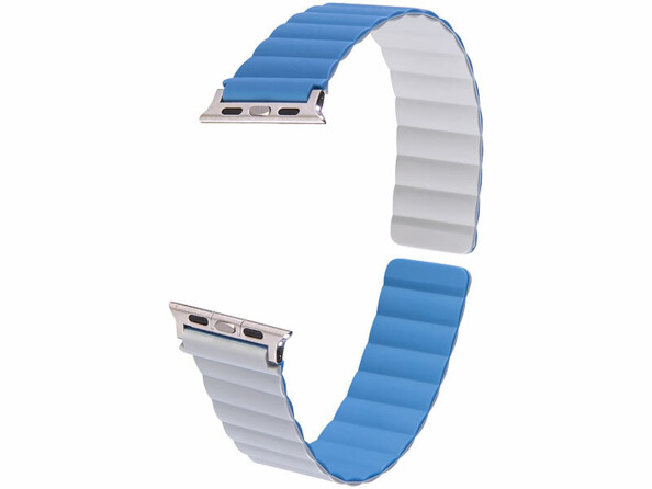 Bracelet pour Apple Watch 38/40/41 mm - coloris bleu / gris clair