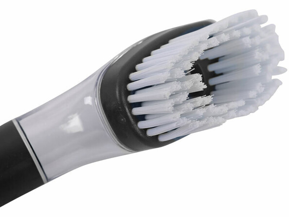 Brosse à vaisselle avec distributeur de liquide et éponge