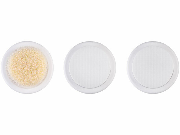 3 embouts pour brosse de douche pour le dos vues de dessus
