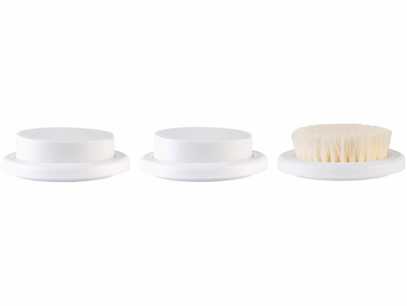 3 embouts pour brosse de douche pour le dos vues de côté