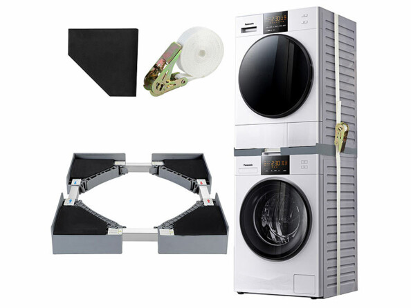 Cadre de jonction pour superposition lave-linge et sèche-linge