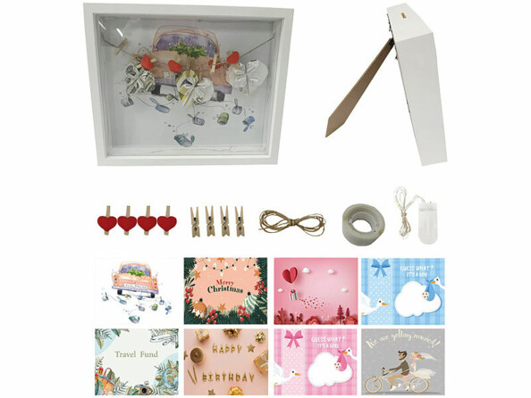 Cadre photo 3D et tirelire décorative