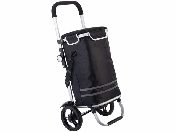 Chariot de course pliable avec sac isotherme 46 L amovible