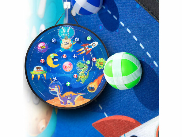 Cible double face à scratch pliable Ø 72 cm