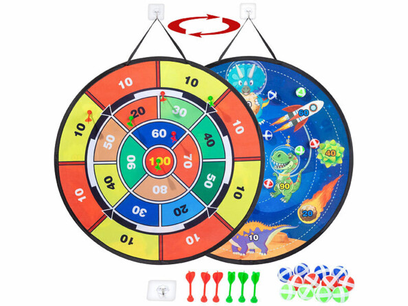 Cible double face à scratch pliable Ø 72 cm