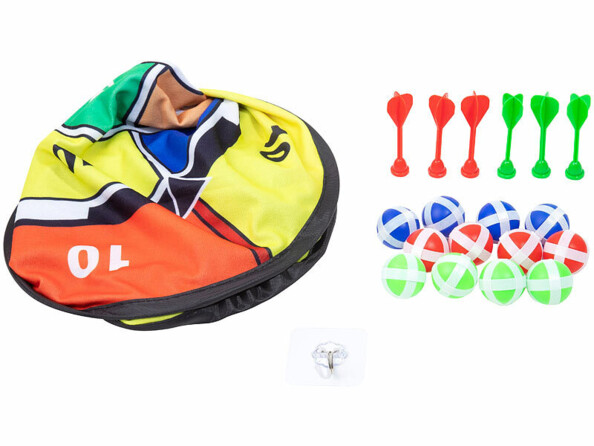 Cible double face à scratch pliable Ø 72 cm